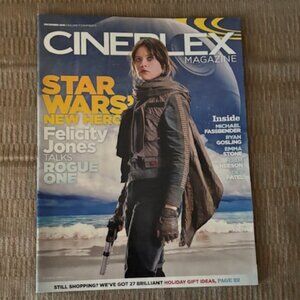 2/$40 Cineplex Magazine Dec 2016 Vol 17 No11 Felicity Jones Emma Jones R Gosling